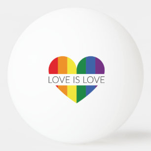 Liebe der Illustration LGBT ist Liebe Tischtennisball