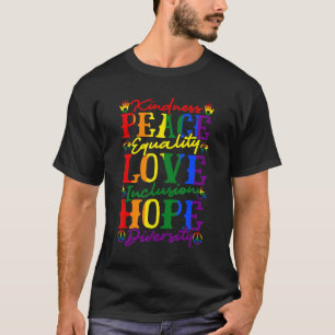 Liebe der Inklusion Gleichheit Diversity Mensch T-Shirt