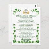 Liebe der irischen Mütter Postkarte (Vorne/Hinten)