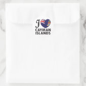 Liebe der Kaimaninseln Runder Aufkleber (Tasche)
