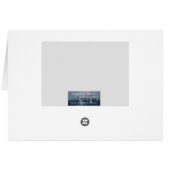 Liebe der Kartenausgabe in Weiß mit Rot und Schwar (Rückseite Horizontal)