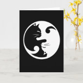 Liebe der Katze Karte (Gelbe Blume)