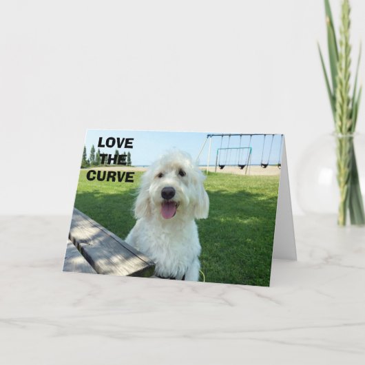 LIEBE DER KURVE DEINES SCHÖNEN LÄCHELS KARTE (Vorderseite)