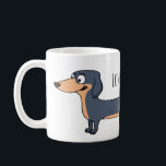 Liebe der lange Hund - Dackel Tasse<br><div class="desc">Niedliche digital gezeichnet Dackel. Liebe der Lange Hund.</div>