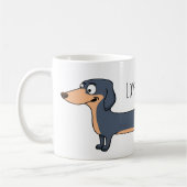 Liebe der lange Hund - Dackel Tasse (Links)