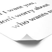 Liebe der Loyalität Sprichwort Fotodruck (Ecke)