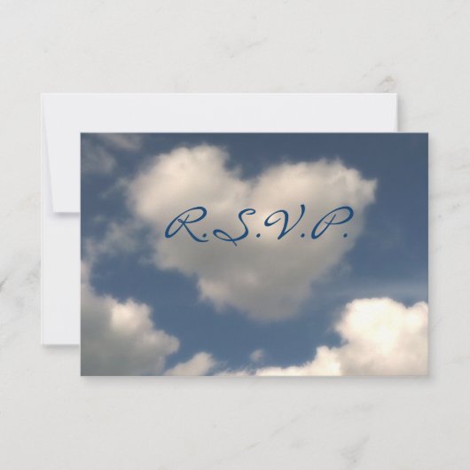 Liebe der Luft RSVP Karte (Vorderseite)