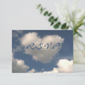 Liebe der Luft RSVP Karte (Stehend Vorderseite)