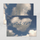 Liebe der Luft RSVP Karte (Vorne/Hinten)