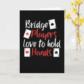 Liebe der lustigen Bridge-Spieler, Hände zu halten Karte (Gelbe Blume)