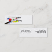 Liebe der Malerei-Geschäfts-Karte (dünn) Mini Visitenkarte (Vorne/Hinten)