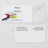 Liebe der Malerei-Geschäfts-Karte Visitenkarte (Vorne/Hinten)