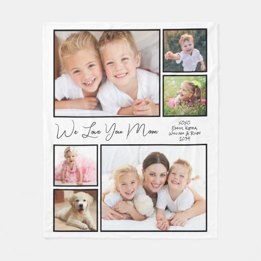 Liebe der Mama Fleecedecke (Vorderseite)