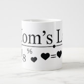 Liebe der Mama Formel 02 Jumbo-Tasse (Vorderseite)