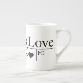 Liebe der Mama Formel 02 Porzellantasse (Rechts)