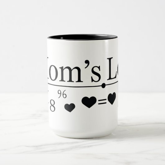Liebe der Mama Formel 02 Tasse (Zentrum)