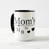 Liebe der Mama Formel 02 Tasse (Vorderseite Links)
