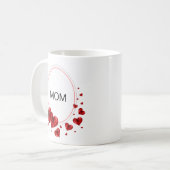 Liebe der Mama Herz Kaffeetasse (Vorderseite Links)