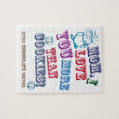 Liebe der Mama-I Sie mehr als Plätzchen! Puzzle (Horizontal)