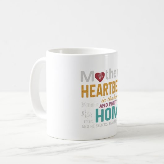 Liebe der Mama Kaffeetasse (Vorderseite Links)