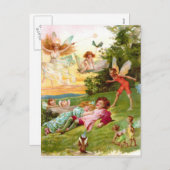 Liebe der Märchenelfen der Vintagen Postkarte (Vorne/Hinten)