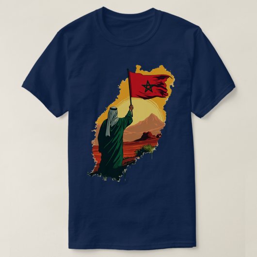 Liebe der Marokko-Fahne T-Shirt (Design vorne)