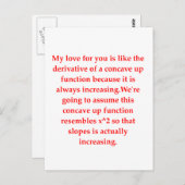 Liebe der Mathematik Postkarte (Vorne/Hinten)