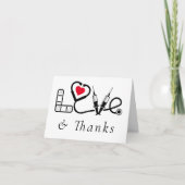 Liebe der medizinischen Fachkräfte und Dankeskarte (Vorderseite)