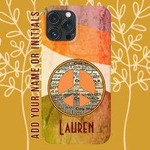 Liebe der Modernen Kunst und Zeichen des Friedens Case-Mate iPhone Hülle