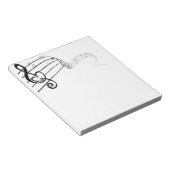 Liebe der Musik Notizblock (angewinkelt)