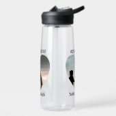 Liebe der Mutter Foto für zweisprachiges Textherz Trinkflasche (Links)