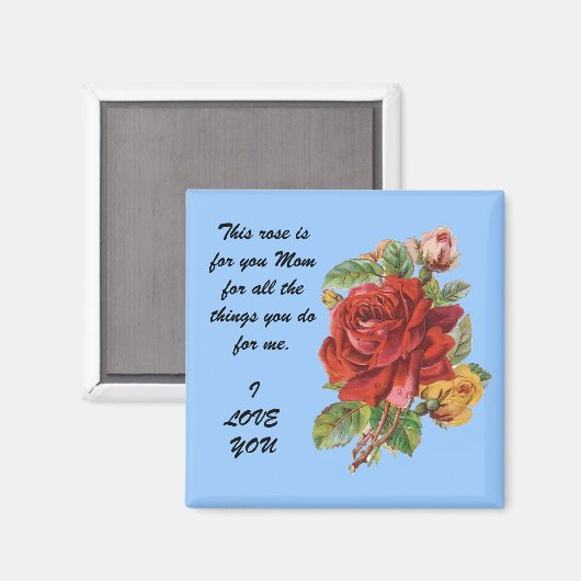 Liebe der Mütter Magnet (Vorderseite/Rückseite)