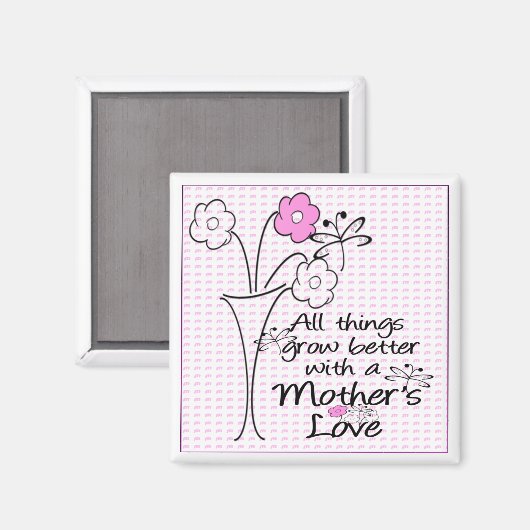 Liebe der Mütter Magnet (Vorderseite/Rückseite)