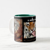 "Liebe der Mütter" Zweifarbige Tasse (Vorderseite Links)