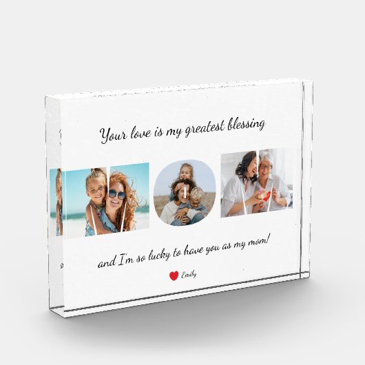 Liebe der Muttermutter Fotoblock (Links)