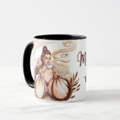 Liebe der Mutterschaft & Lattes Kaffeezubereitung  Tasse (Vorderseite Links)