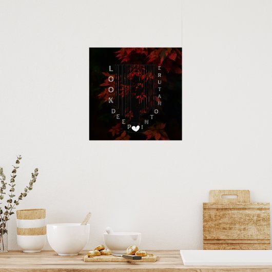 Liebe der Natur Poster (Küche)