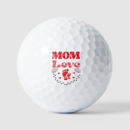Liebe der niedlichen Mama Golfball (Vorderseite)