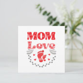 Liebe der niedlichen Mama Karte (Stehend Vorderseite)