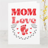 Liebe der niedlichen Mama Karte (Gelbe Blume)