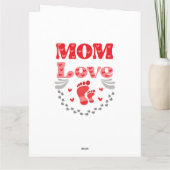 Liebe der niedlichen Mama Karte (Rückseite)