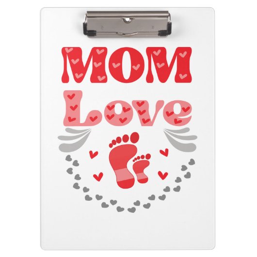 Liebe der niedlichen Mama Klemmbrett (Vorderseite)