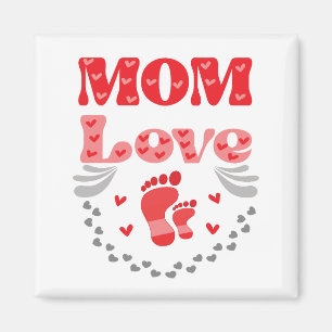 Liebe der niedlichen Mama Magnet