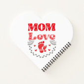 Liebe der niedlichen Mama Notizblock (Rückseite)