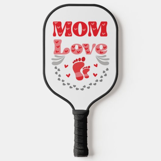 Liebe der niedlichen Mama Pickleball Schläger (Vorderseite)
