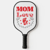 Liebe der niedlichen Mama Pickleball Schläger (Rückseite)