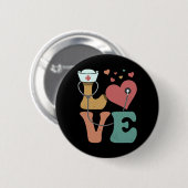 Liebe der Notfallversorgung Button (Vorne & Hinten)