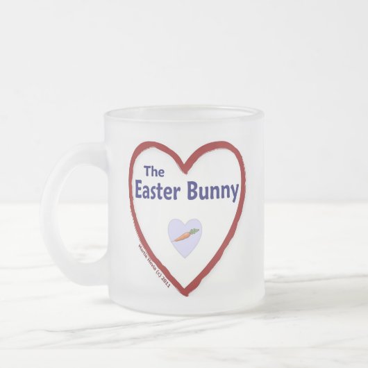 Liebe Der Osterhase Mattglastasse (Links)
