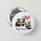 Liebe der Panda-I meine Nana Button (Vorne & Hinten)