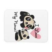 Liebe der Panda-I meine Nana Magnet (Horizontal)